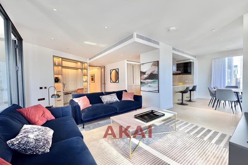 Nine Elms Lane, London SW8 3 bed flat to rent - £11,332 pcm (£2,615 pw)