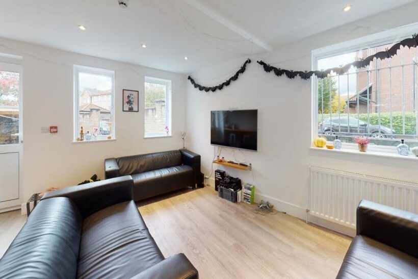 Bright and inviting living room featuring moder...