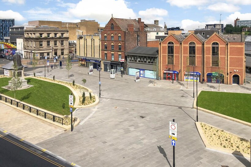 Deserted Fitzalan square enhanced