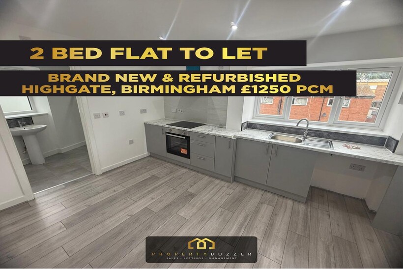 Horton Square, Birmingham B12 2 bed flat to rent - £1,250 pcm (£288 pw)