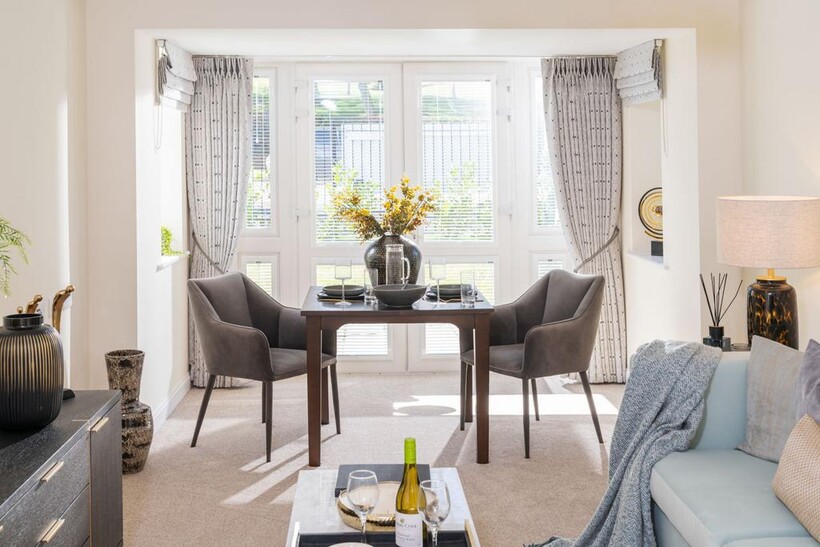 Dining area of apartment 8