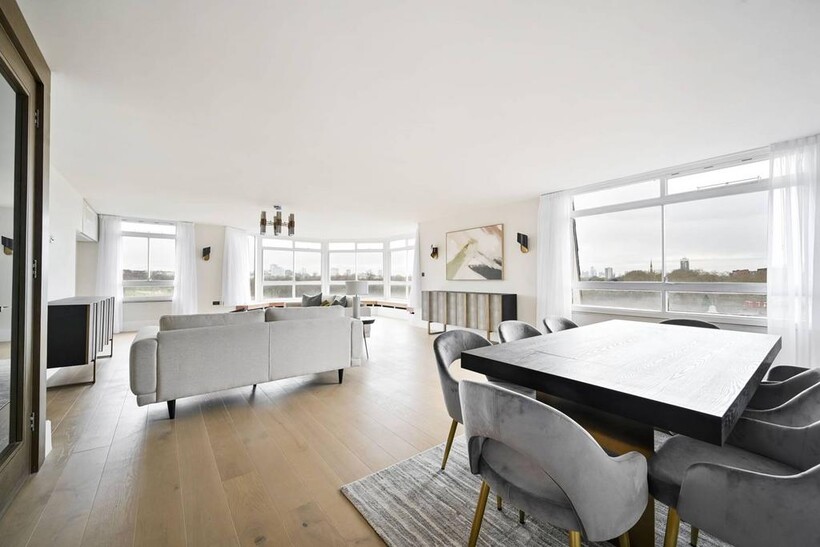 Kensington Road, Kensington, London, W8 5 bed penthouse to rent - £34,667 pcm (£8,000 pw)