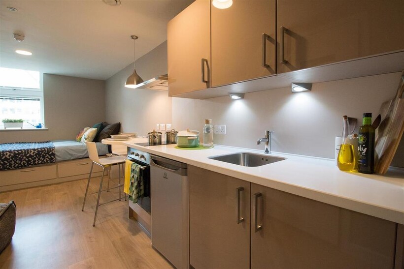 Tyne bridge standard studio galley kitchen close u