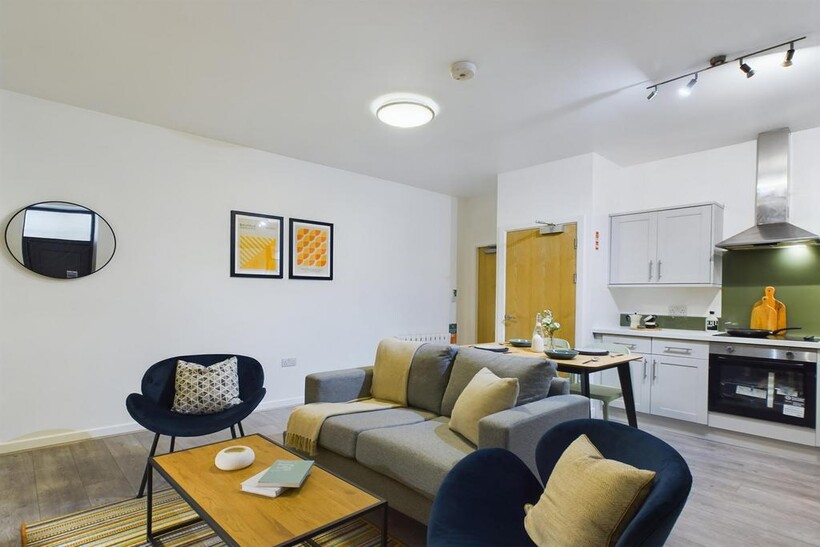 A stylish and spacious modern living room perfe...